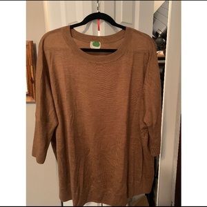 Beautiful merino wool sweater from Anthropologie. Worn only a few times. Camel.